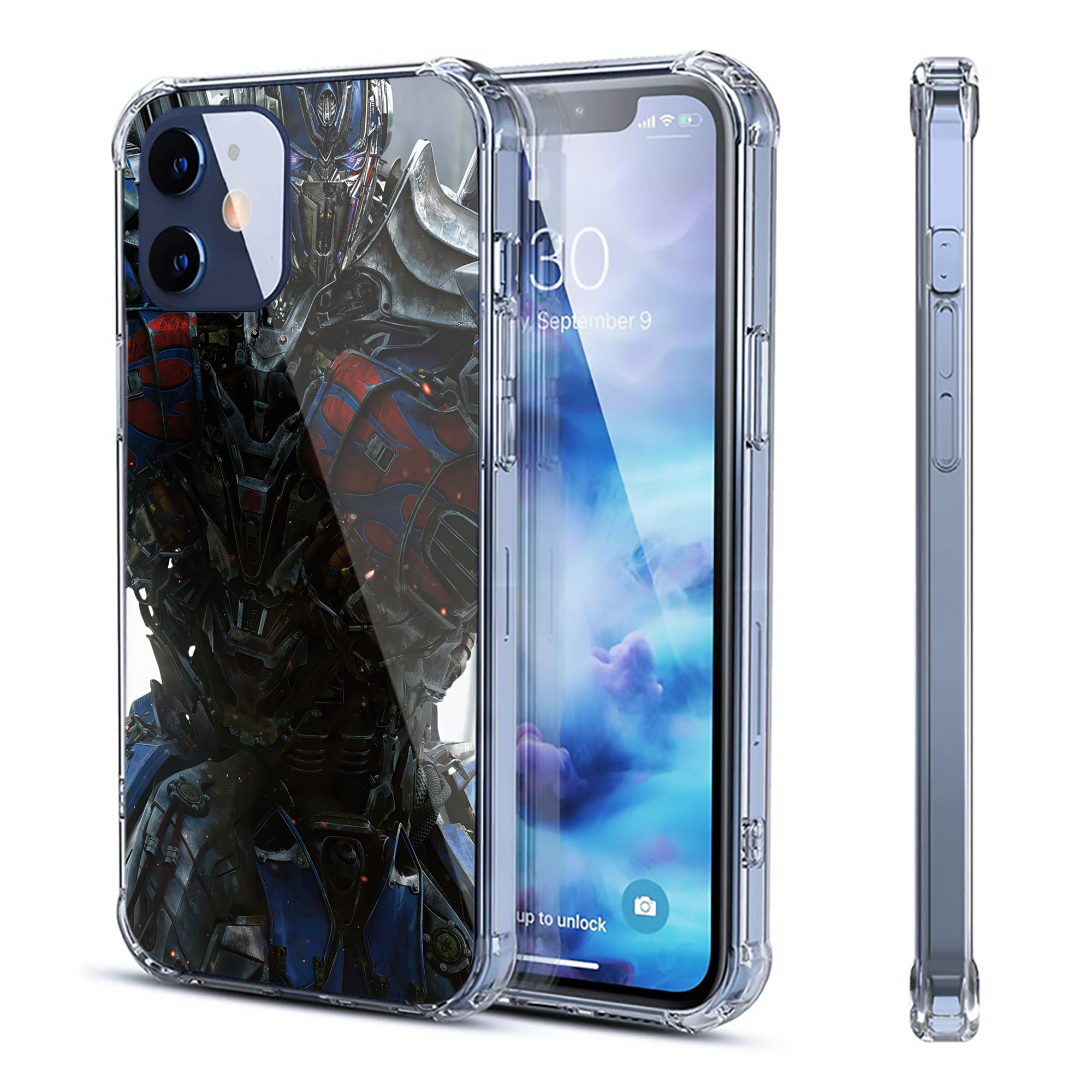 （画像用） Transformers トランスフォーマー 【iPhone 12シリーズ対応】透明スマホケース（クリアソフトケース）